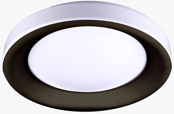 Lámpara Plafón Led Serie TITAN 36W, 50CM D Color Blanco/Negro Con Luz Led Integrada 3000K-40